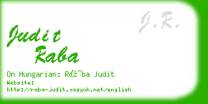 judit raba business card